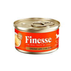 Finesse Grain-Free Chicken with Crab in Gravy 85g Carton (24 Cans)